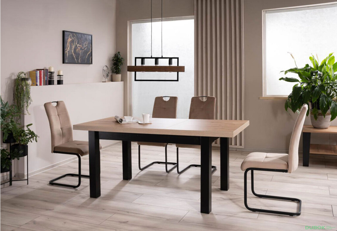 Fotografie 5 - Židle Axo Velvet béžový Bluvel 28, matná černá kov