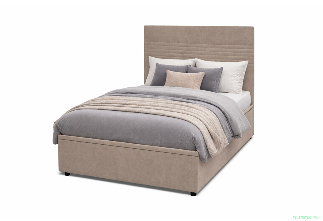 Postel Fro Line 120x200 s roštem, úložným prostorem Mono 233, béž