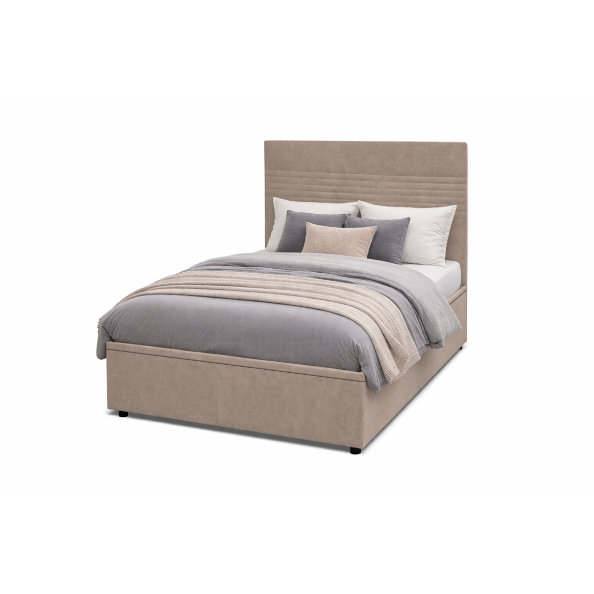 

Postel Fro Line 120x200 s roštem, úložným prostorem Mono 233, béž