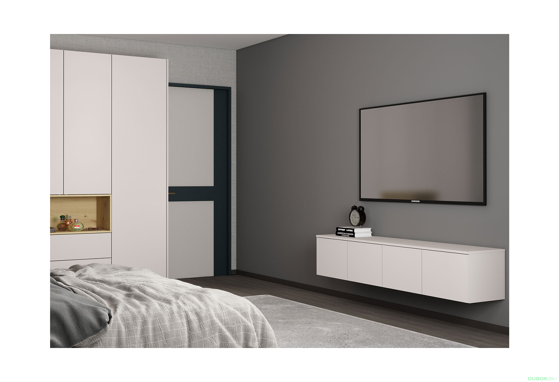 Fotografie 2 - TV stolek Levía kašmír 4dv 160x35x33