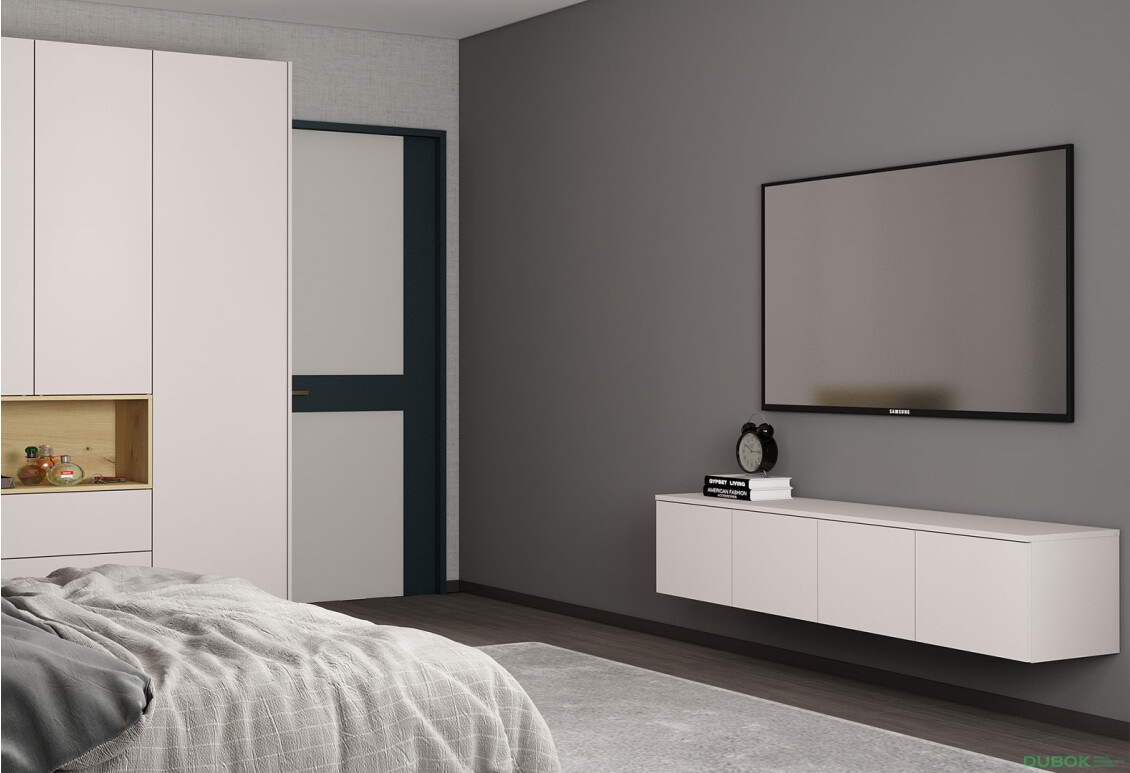 Fotografie 2 - TV stolek Levía kašmír 4dv 160x35x33