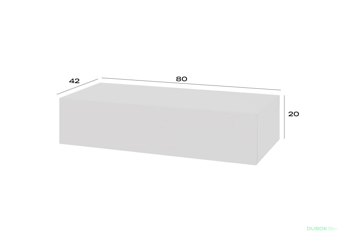 Fotografie 4 - Toaletní stolek 80 cm nymphaea alba Space