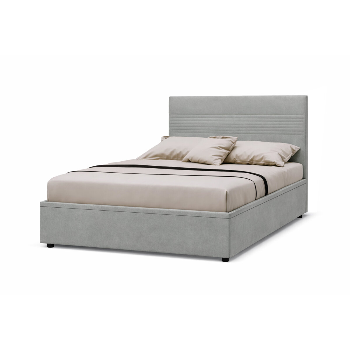 

Postel Fro Line 140x200 s roštem, úložným prostorem Mono 246, šedá