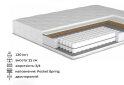 Fotografie 12 - Měkká postel 1.8 Toni s výklopným rámem Point 38 Dekora skupina + matrace Sofia New