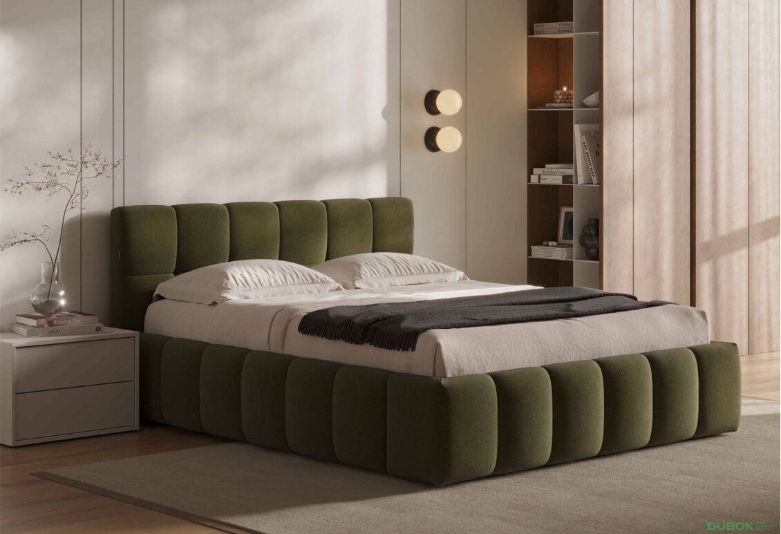 Fotografie 3 - Měkká postel 1.8 Toni s výklopným rámem Point 38 Dekora skupina + matrace Sofia New