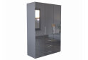 Fotografie 3 - Skříň Magnum 3dv 3šx (Lesklý antracit)