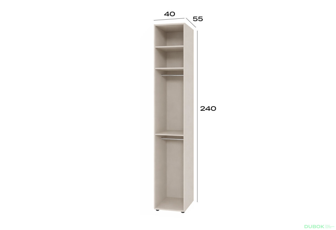 Fotografie 2 - Korpus modul 2 (h-2400*400) kašmír Space