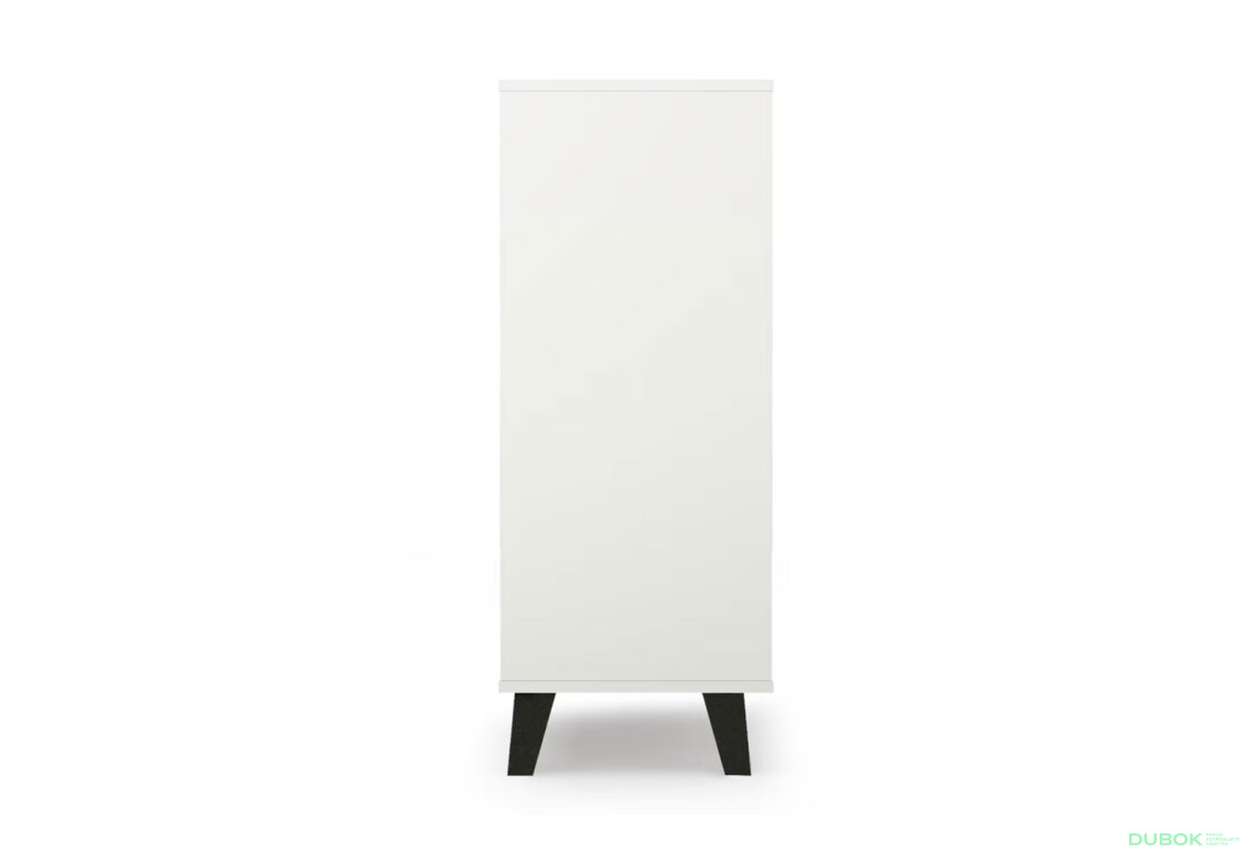 Fotografie 5 - Komoda Borg 4s/70 bílá / kašmír