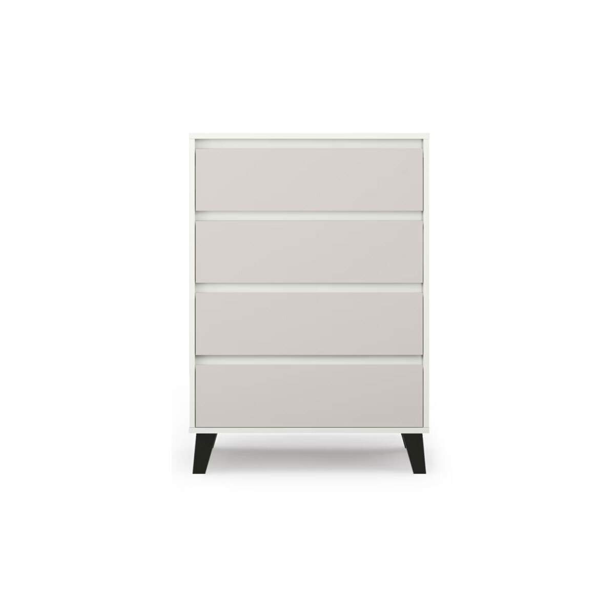 

Komoda Borg 4s/70 bílá / kašmír