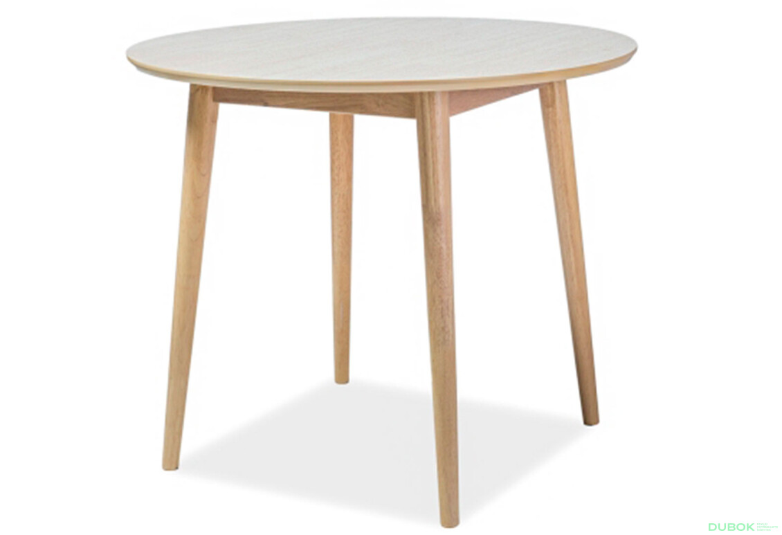 Stůl Nelson 90 MDF / dřevo, medový dub