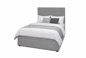 Postel Fro Line 120x200 s roštem, úložným prostorem Mono 246, šedá