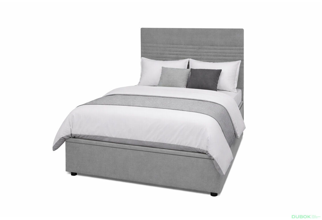 Postel Fro Line 120x200 s roštem, úložným prostorem Mono 246, šedá