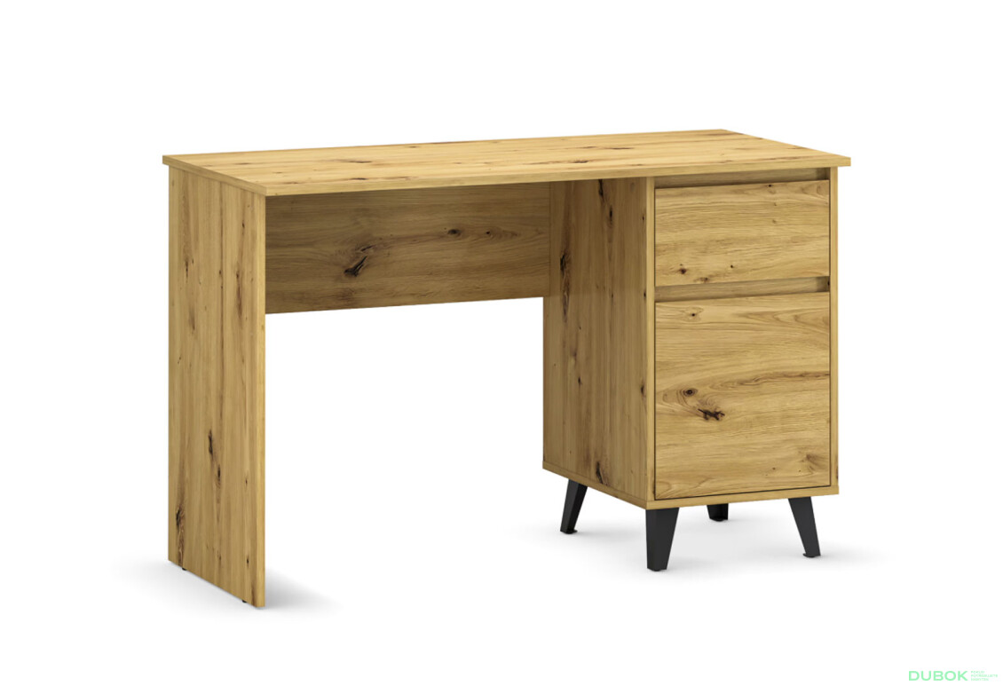 Psací stůl BORG 1d1s/120 dub artisan - Fotografie 4 Fotografie 4 - Psací stůl BORG 1d1s/120 dub artisan