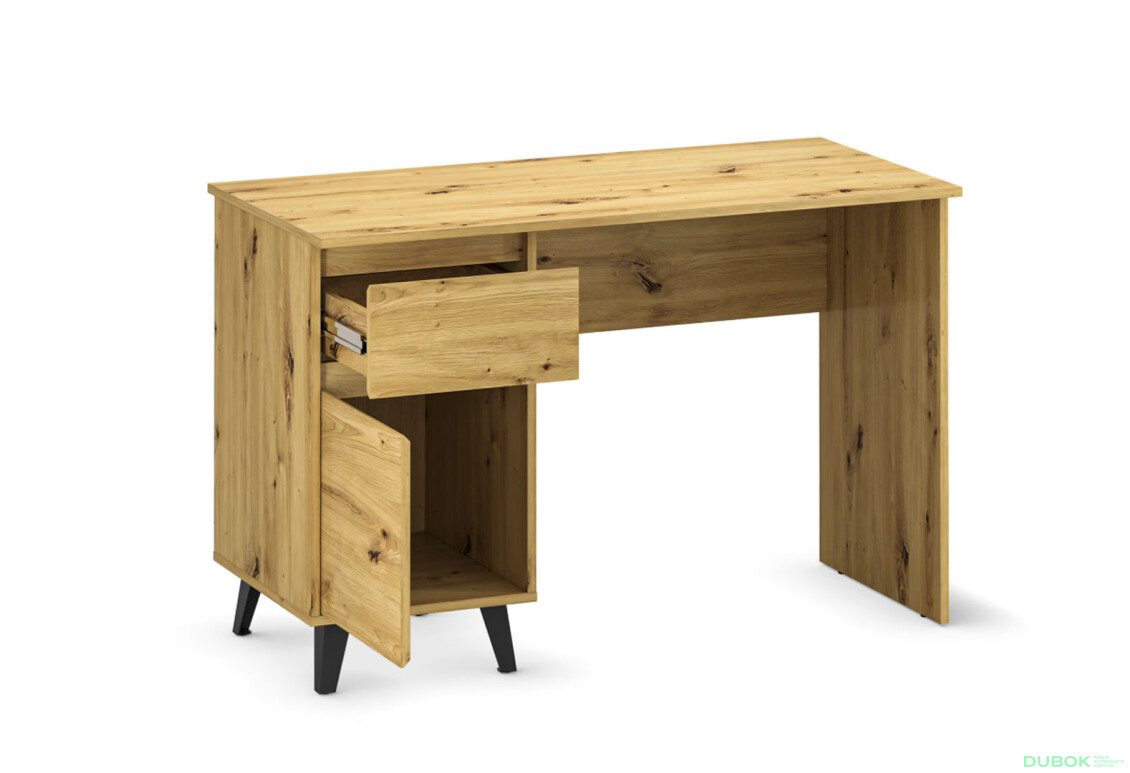 Fotografie 5 - Psací stůl BORG 1d1s/120 dub artisan