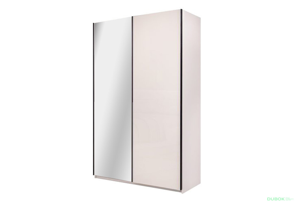 Skříň s posuvnými dveřmi 1.5х2.4m (Dveře kašmírový lesk/Zrcadlo) Lori