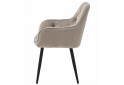 Židle JORK - tmavě béžový samet / černé nohy x 1 - Fotografie 3 Fotografie 3 - Židle JORK - tmavě béžový samet / černé nohy x 1
