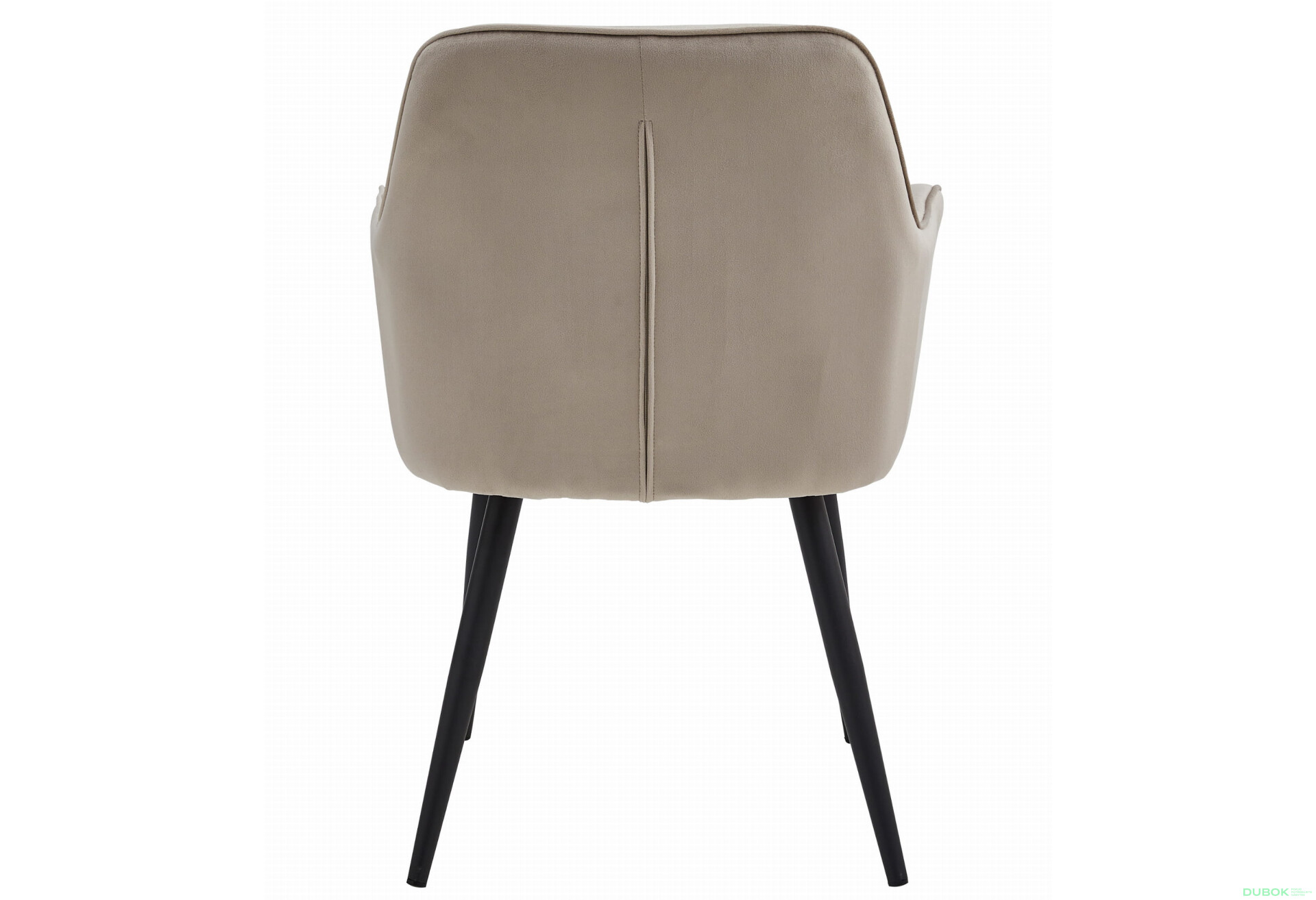 Židle JORK - tmavě béžový samet / černé nohy x 1 - Fotografie 4 Fotografie 4 - Židle JORK - tmavě béžový samet / černé nohy x 1