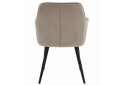 Židle JORK - tmavě béžový samet / černé nohy x 1 - Fotografie 4 Fotografie 4 - Židle JORK - tmavě béžový samet / černé nohy x 1