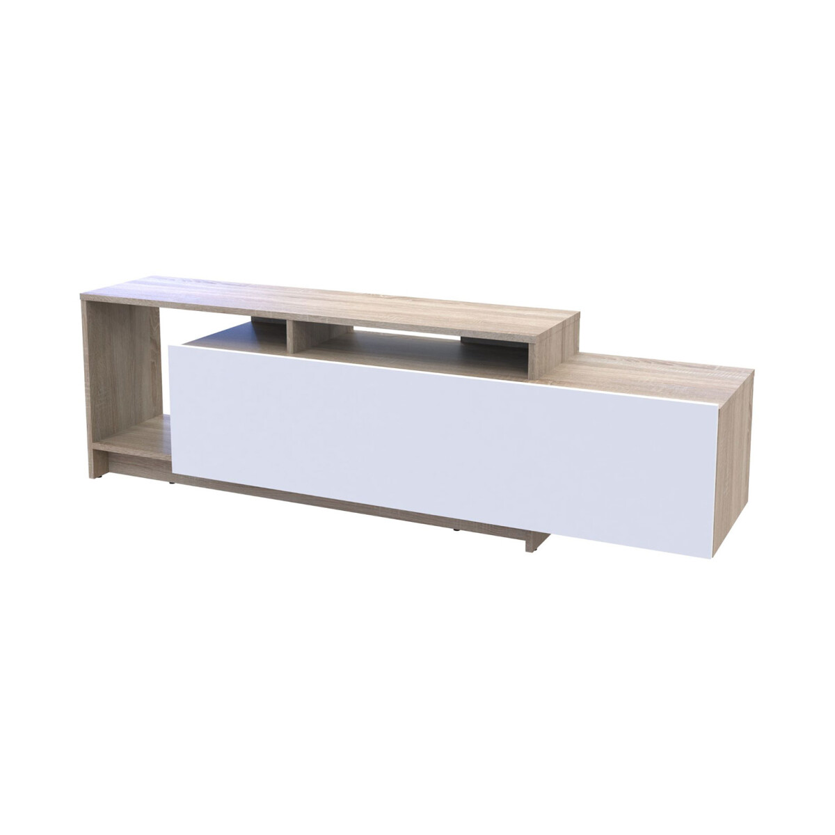 

TV stolek U2 dub sonoma / bílý dřevotříska 160x38x48