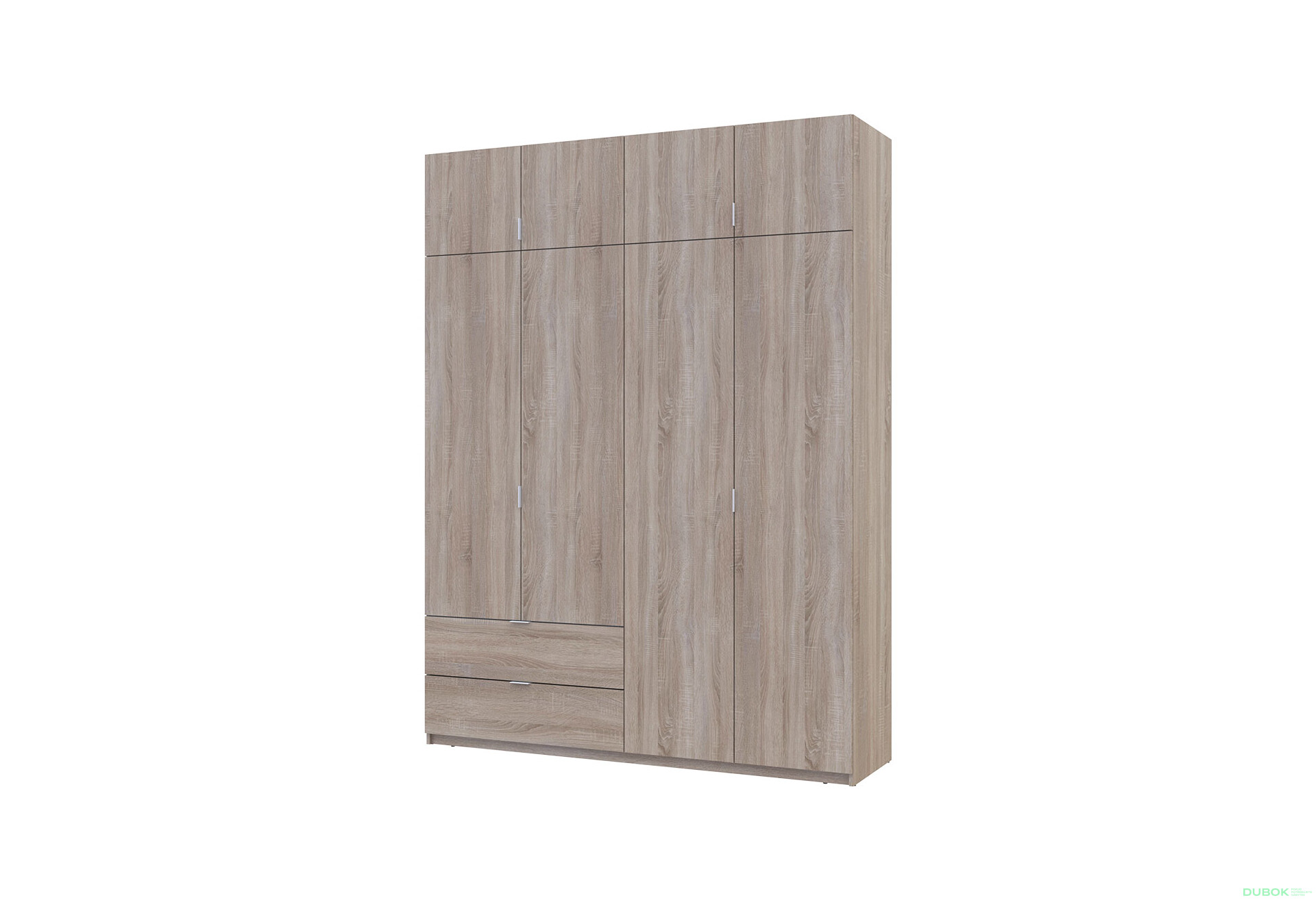 Skříň čtyřdveřová Lukas 180x50x240 cm dub sonoma - Fotografie 1 Fotografie 1 - Skříň čtyřdveřová Lukas 180x50x240 cm dub sonoma