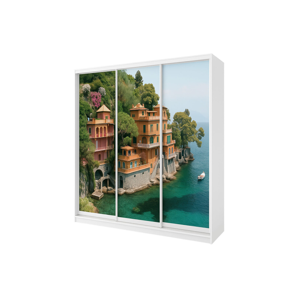 

Skříň Rim-Veneziano 3D 1.8 m bílá s fasádami fototisk F23LSR
