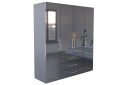 Skříň Magnum 4dv 3šx (Lesklý Antracit) - Fotografie 4 Fotografie 4 - Skříň Magnum 4dv 3šx (Lesklý Antracit)
