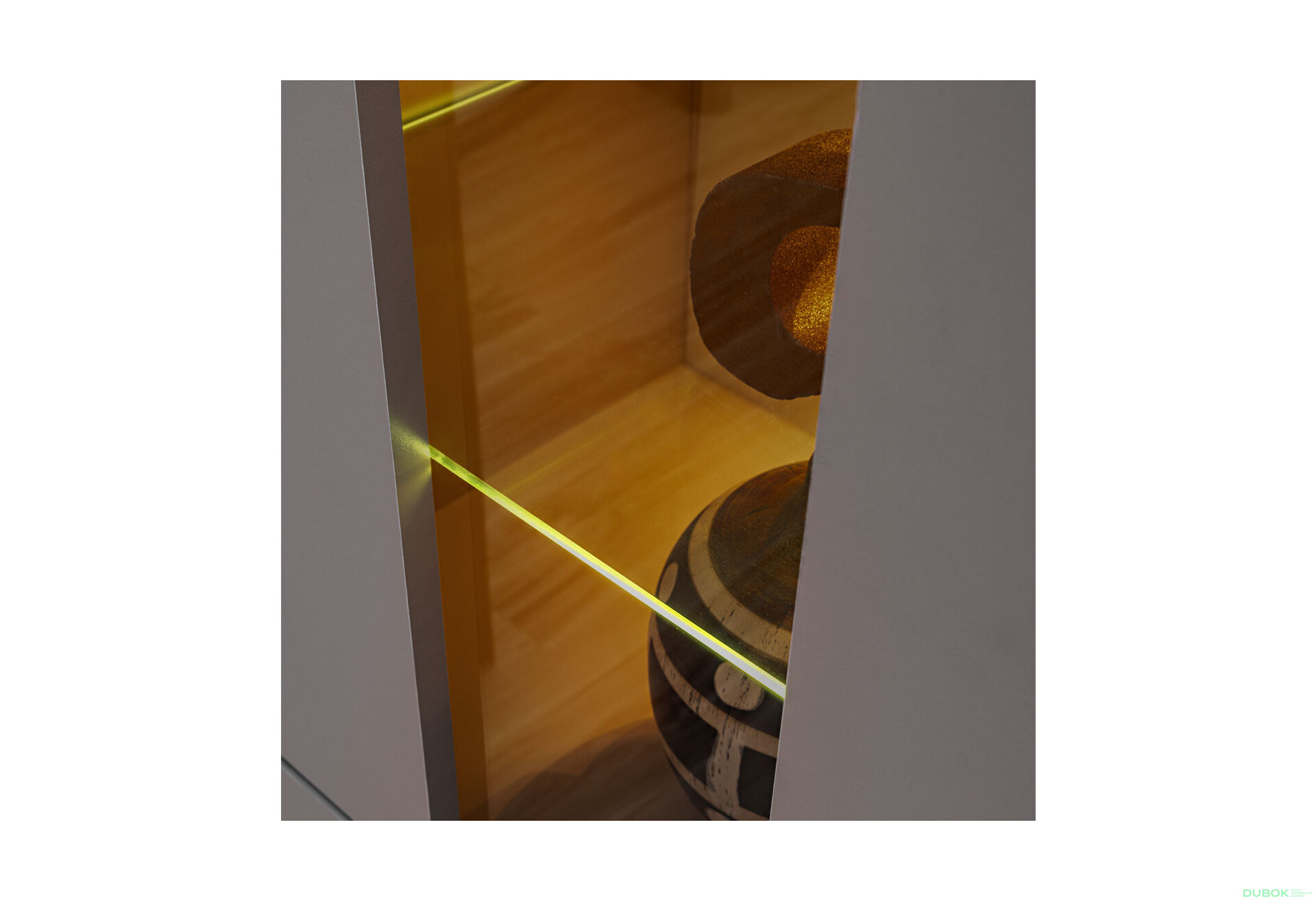 Vitrína 1w šedý kubanit Complex - Fotografie 5 Fotografie 5 - Vitrína 1w šedý kubanit Complex