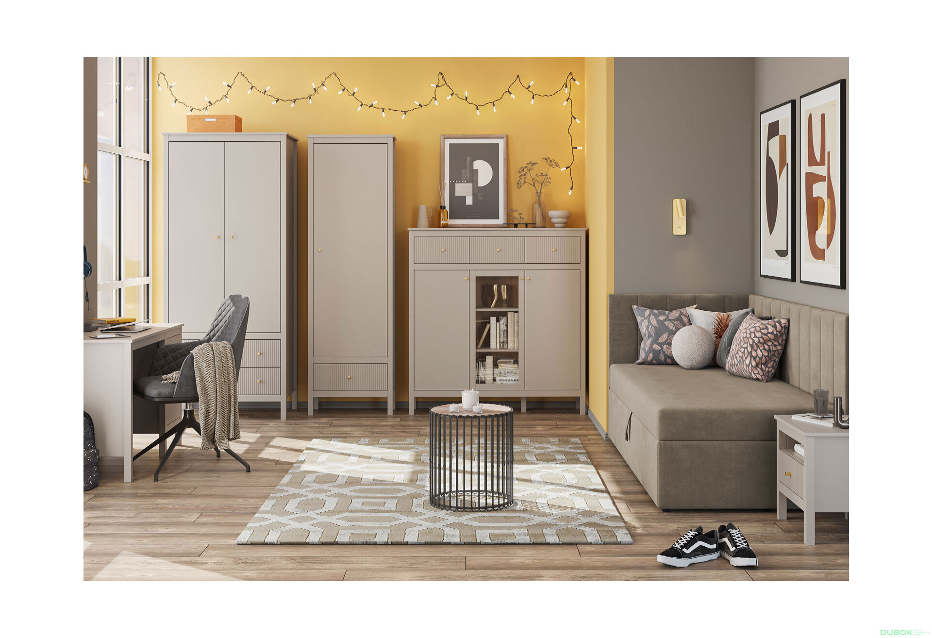 Fotografie 1 - Dětská sestava 3D taupe Kleo