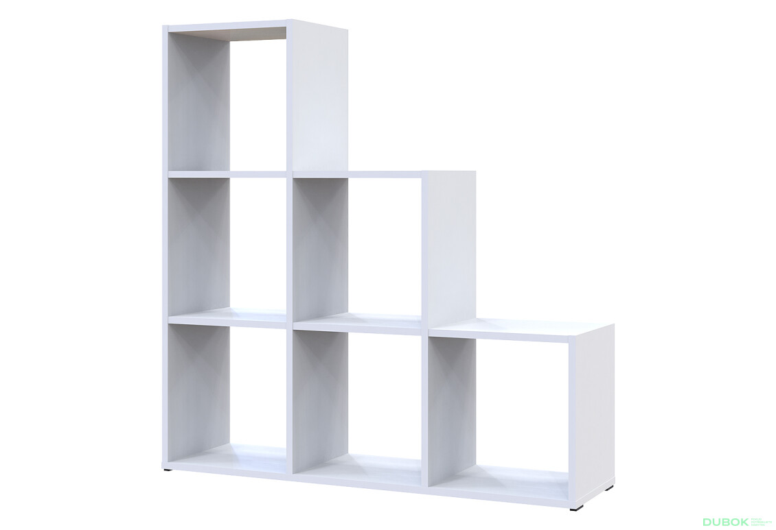 Regál otevřený Step 3х3 102.6х28.8х106.1 bílý