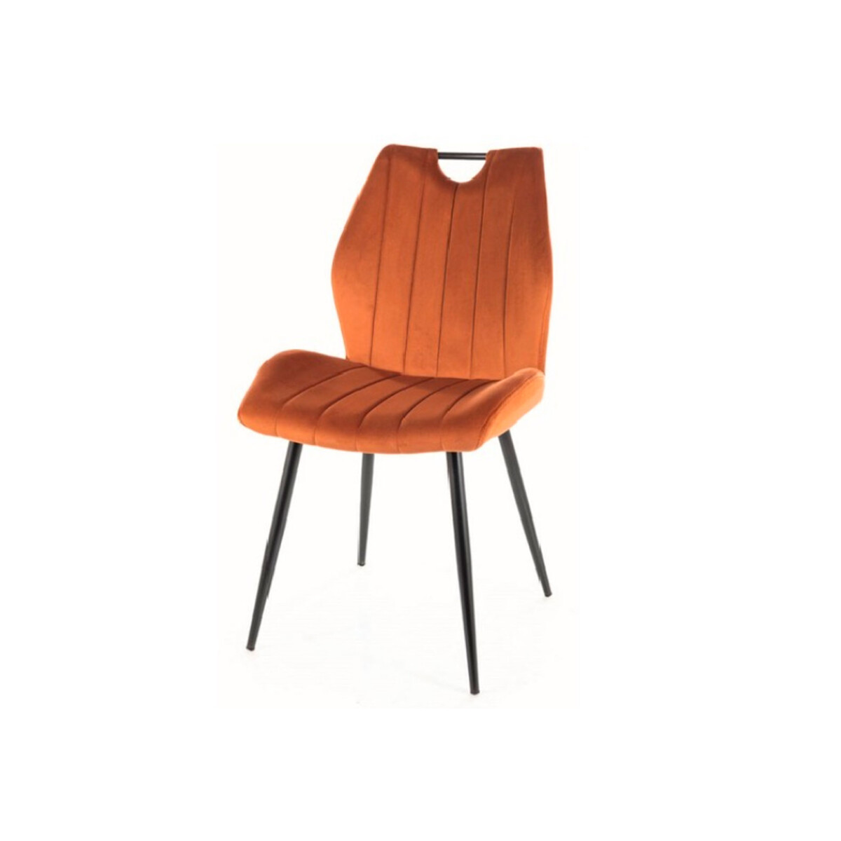 

Židle Arco Velvet skořice Bluvel 4215, matná černá kov