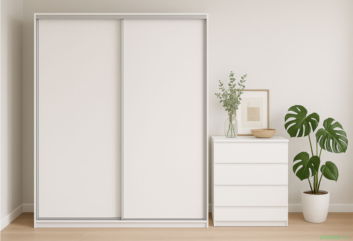 Fotografie 2 - Skříň 2D 1500x600x2400, 2 DTD, bílá