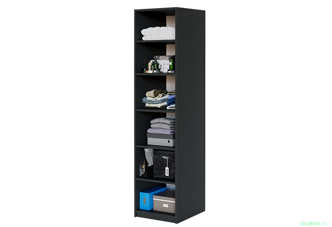 Modul №1 P-500x2050 DTD 18 mm antracit