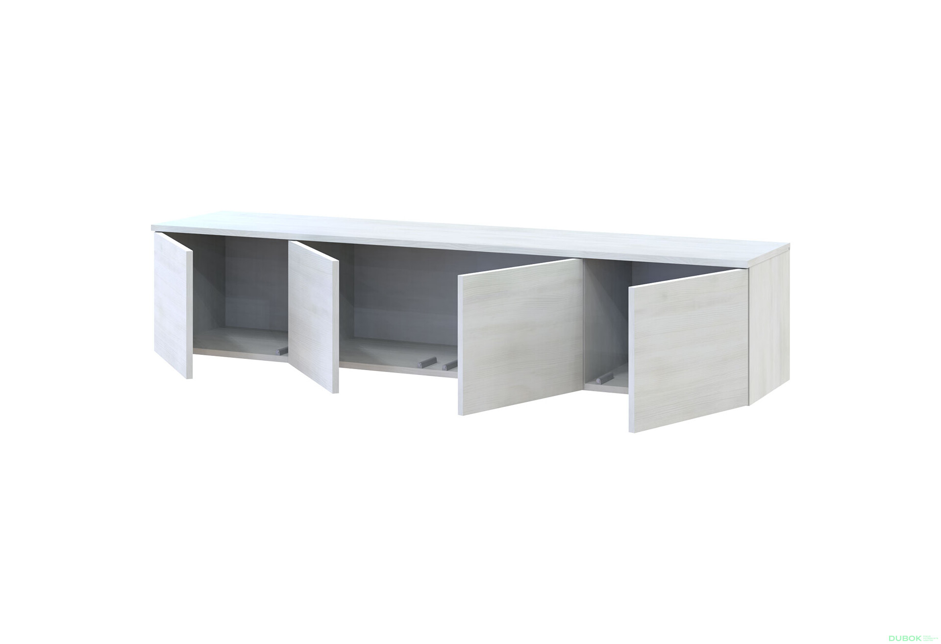 TV stolek Levía bílý strom 4dv 160x35x33 - Fotografie 6 Fotografie 6 - TV stolek Levía bílý strom 4dv 160x35x33