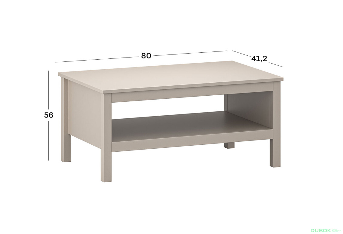 Fotografie 2 - Konferenční stolek 90 (N) taupe Kleo