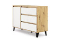 Fotografie 3 - Komoda Borg 1d3s dub artisan / bílá