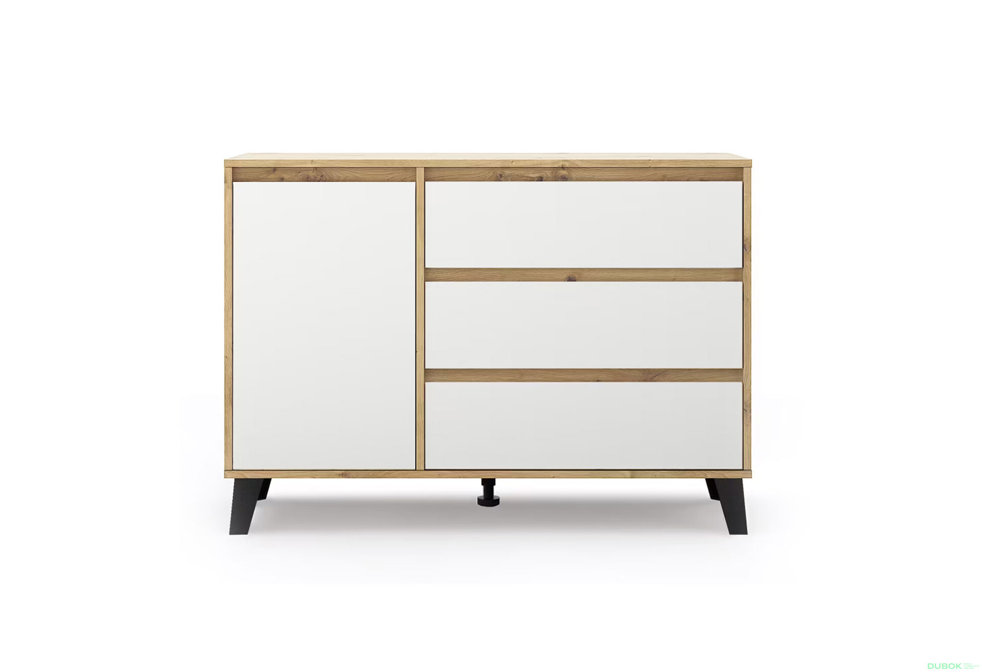 Fotografie 2 - Komoda Borg 1d3s dub artisan / bílá