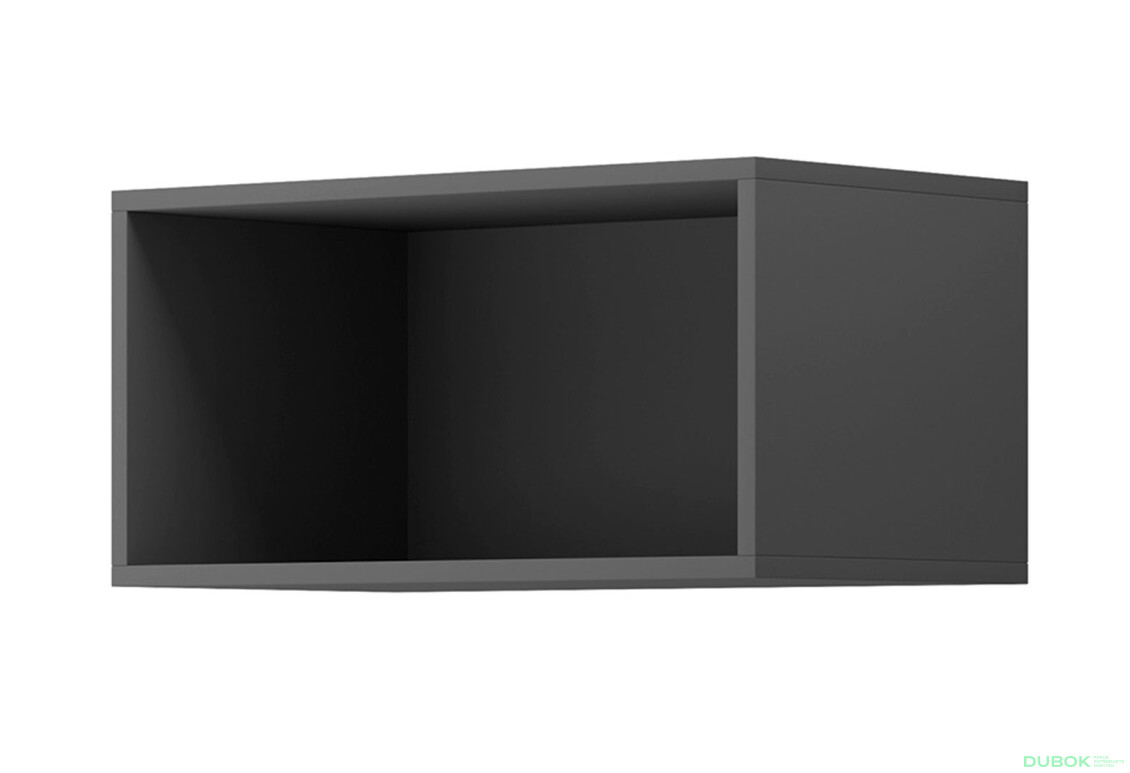 Regál na stěnu ER60 grafit Enjoy - Fotografie 1 Fotografie 1 - Regál na stěnu ER60 grafit Enjoy