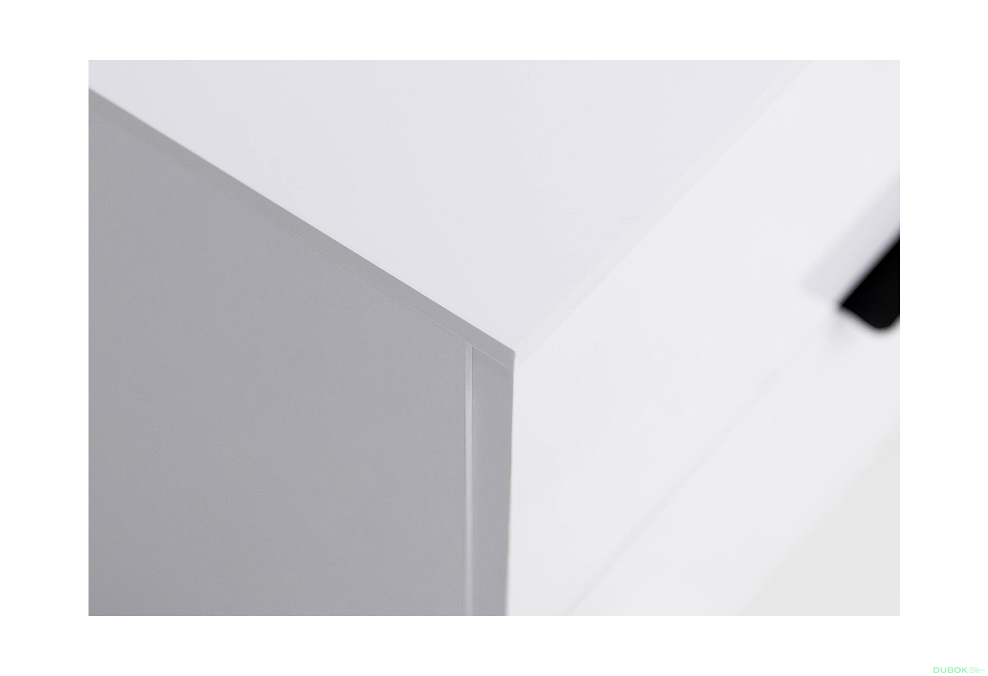 Fotografie 5 - Komoda 4š, bílý lesk Mila