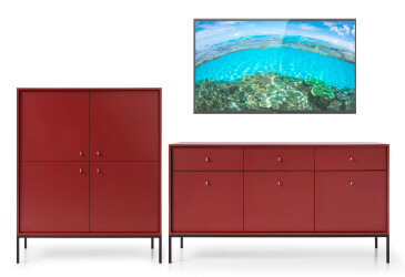 Obývací sestava 2.6 Komoda Mono bordo