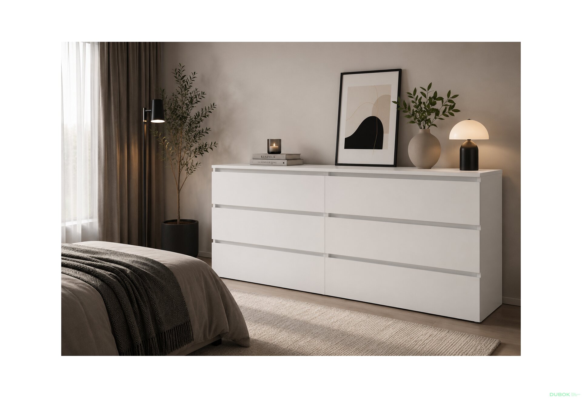 Fotografie 2 - Komoda K760/1600/2x3Z nymfea alba Idea