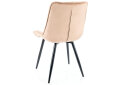 Fotografie 3 - Židle Cherry II Velvet béžový Bluvel 28, matná černá kov Vystavený kus