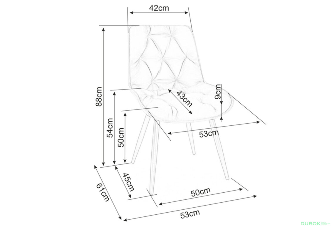 Fotografie 4 - Židle Cherry II Velvet béžový Bluvel 28, matná černá kov Vystavený kus