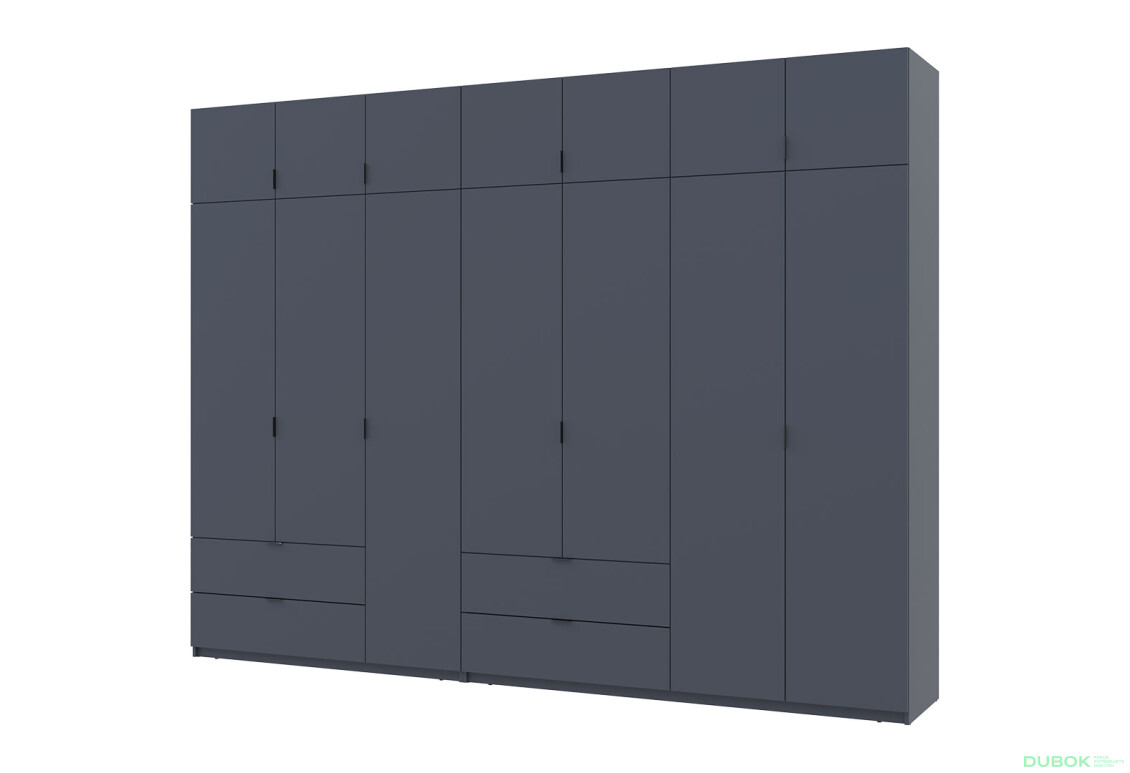 Skříň Lukas 3+4 DT 315 grafit