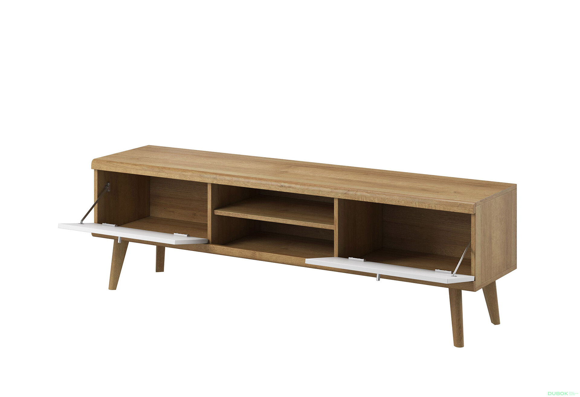 TV stolek PRTV160 Primo dub riviéra / bílý - Fotografie 2 Fotografie 2 - TV stolek PRTV160 Primo dub riviéra / bílý