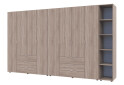 Skříň osmidveřová s regálem Gelar 348.2 cm Dub sonoma - Fotografie 1 Fotografie 1 - Skříň osmidveřová s regálem Gelar 348.2 cm Dub sonoma