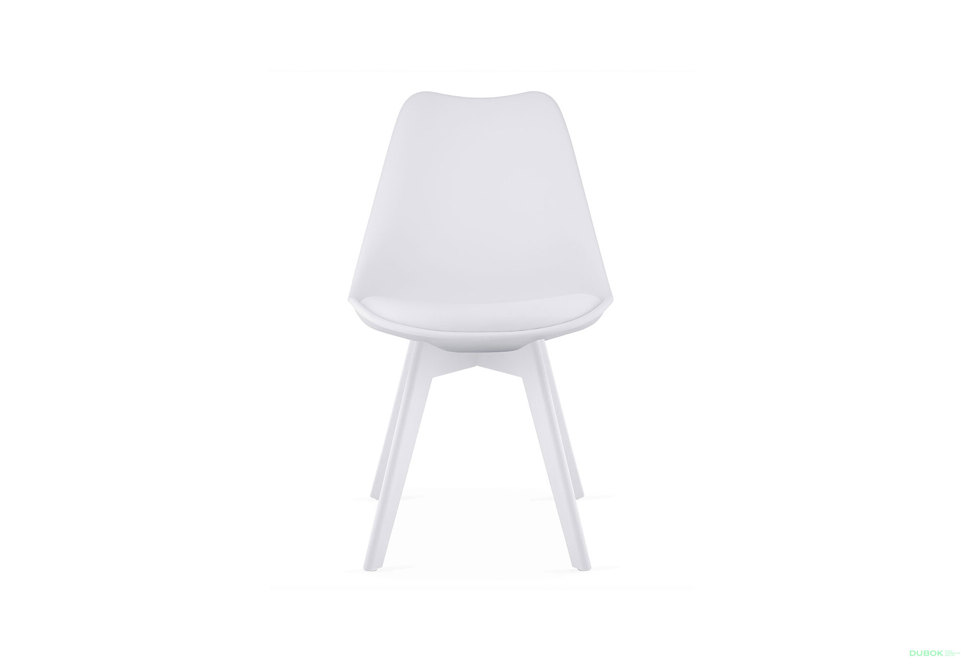 Fotografie 4 - Židle MARK bílá / bílé nohy x 1