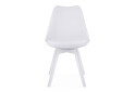 Fotografie 4 - Židle MARK bílá / bílé nohy x 1