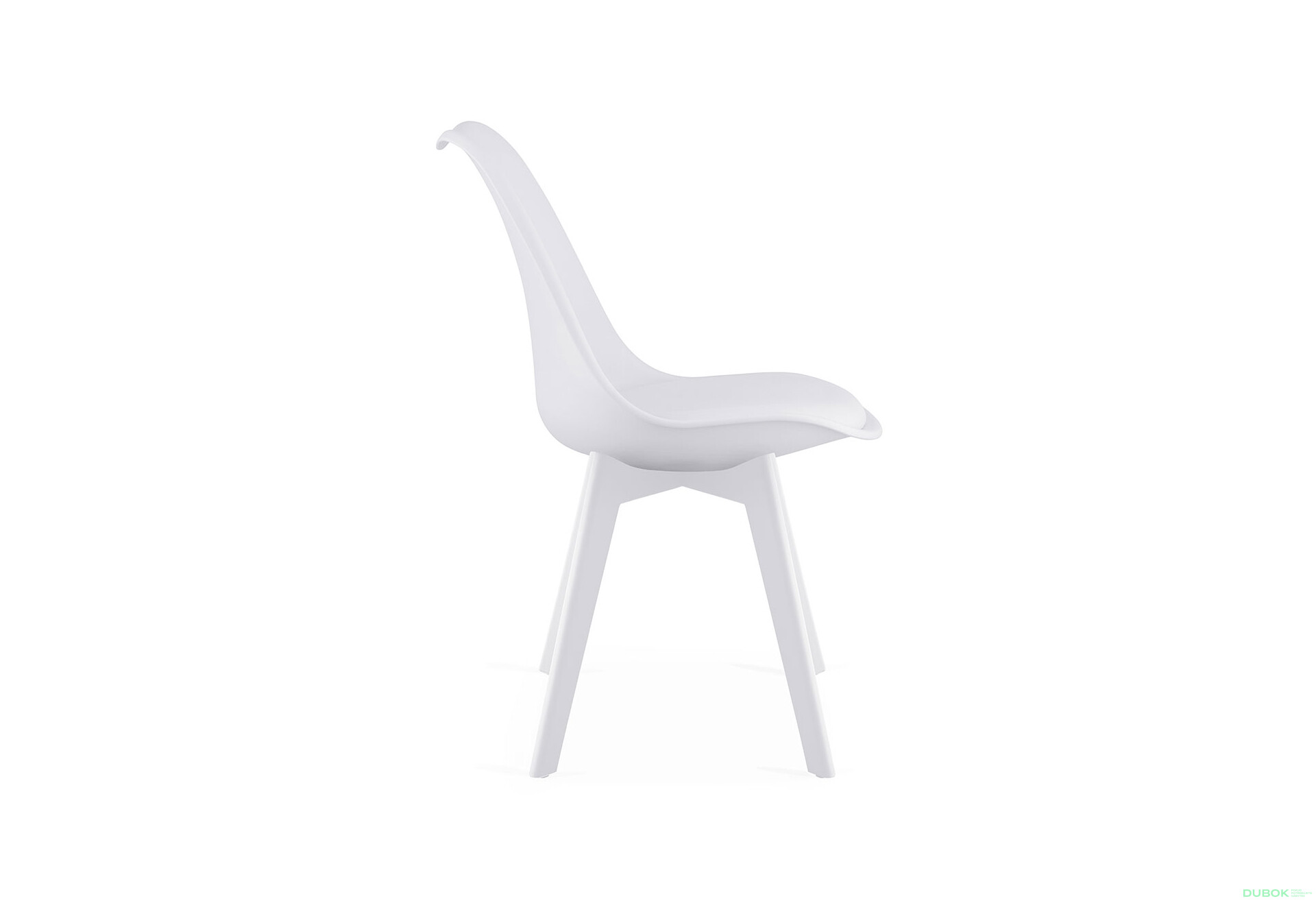 Fotografie 6 - Židle MARK bílá / bílé nohy x 1