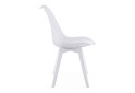 Fotografie 6 - Židle MARK bílá / bílé nohy x 1