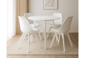 Fotografie 2 - Židle MARK bílá / bílé nohy x 1